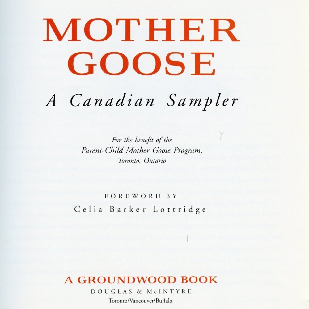 MOTHER GOOSE: A Canadian Sampler (1994) 1st Cdn Edition Hardcover Book - Picture 3 of 7